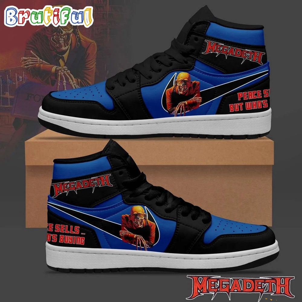 Megadeth Peace Sell But Who’s Buying Air Jordan 1 Hightop Shoes