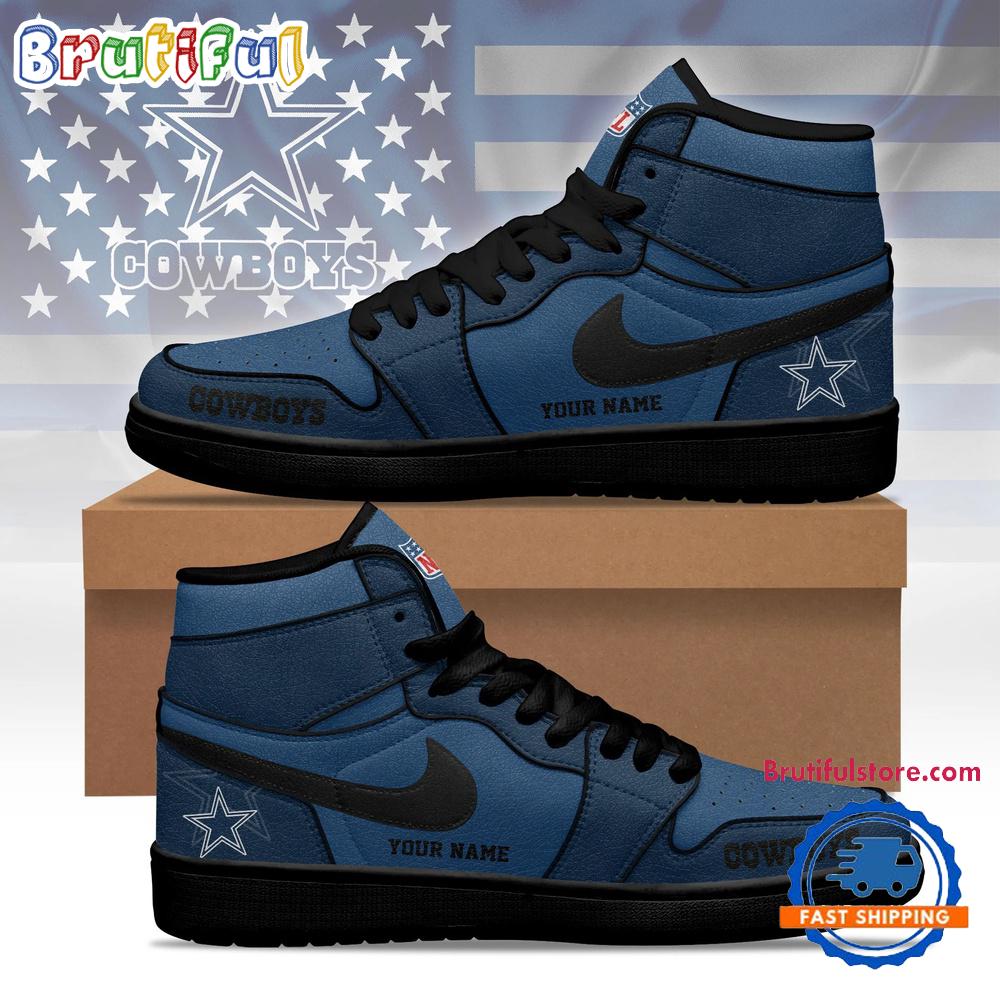 Dallas Cowboys 2026 NFL Pride Jordan 1 Hightop Shoes