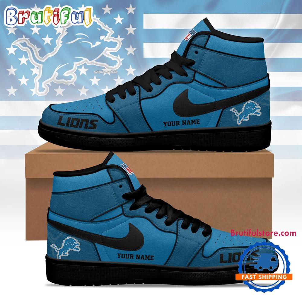 Detroit Lions 2026 NFL Pride Jordan 1 Hightop Shoes