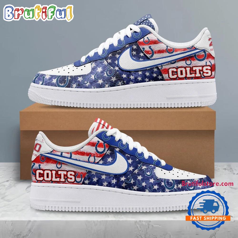 Indianapolis Colts 2026 NFL 250 Years Of America Air Force 1 Shoes Sneaker