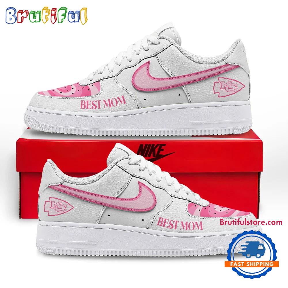 Kansas City Chiefs NFL Mother Day Best Mom Air Force 1 Shoes Sneaker