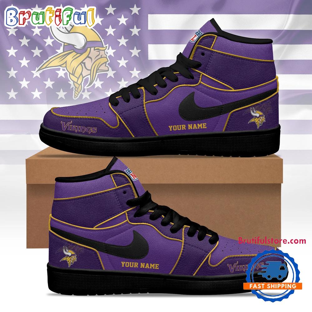 Minnesota Vikings 2026 NFL Pride Jordan 1 Hightop Shoes