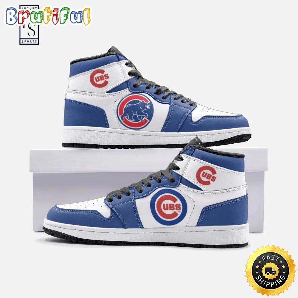 MLB Chicago Cubs Simple Style Air Jordan 1 High Sneakers