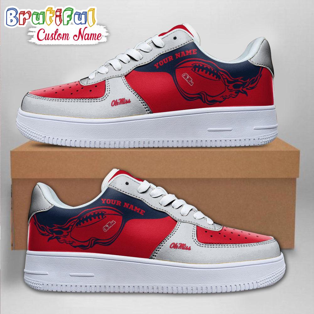 NCAA Ole Miss Rebels Sporty Air Force 1 Shoes Sneaker