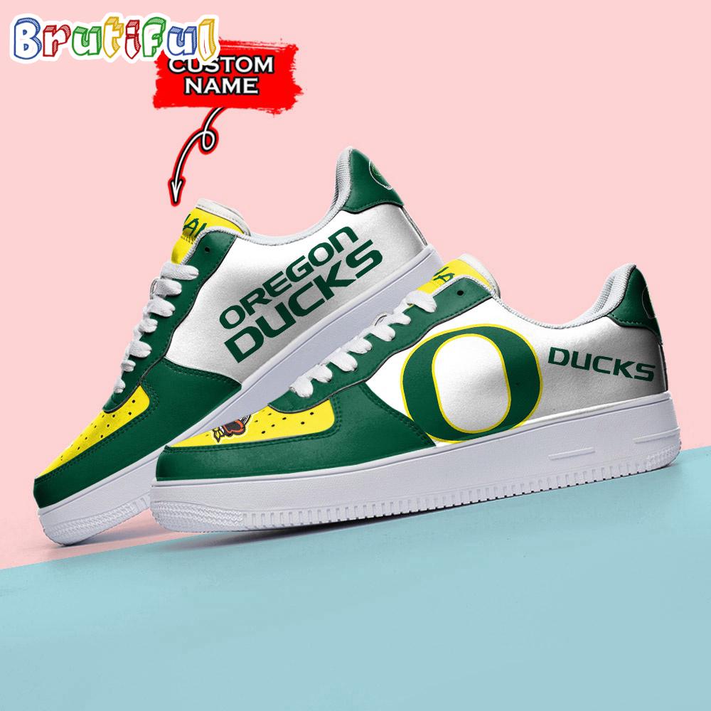 NCAA Oregon Ducks Sporty Air Force 1 Shoes Sneaker